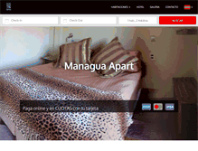 Tablet Screenshot of aparthotelmanagua.com